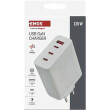 Сетевое зарядное устройство EMOS V06G120 GAN PD 120W 220V Сетевое зарядное устройство EMOS V06G120 GAN PD 120W 220V