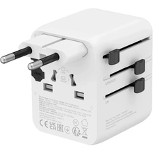 Зарядний пристрій CANYON OnTour 20 Travel Adapter EU/UK/US/AUS 20W White (CNS-TA20W1005W)
