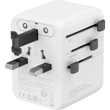 Зарядний пристрій CANYON OnTour 70 Travel Adapter EU/UK/US/AUS 70W White (CNS-TA70W1006W)