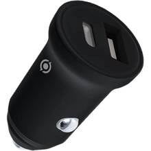 Автомобильное зарядное устройство PIKO 25W USB-A+USB-C QC+PD Black (CC-252)
