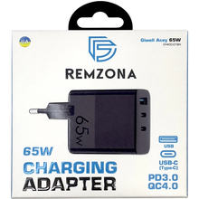 Зарядний пристрій REMZONA Giwell Acey 65W (CHACC-01BK) Зарядний пристрій REMZONA Giwell Acey 65W (CHACC-01BK)