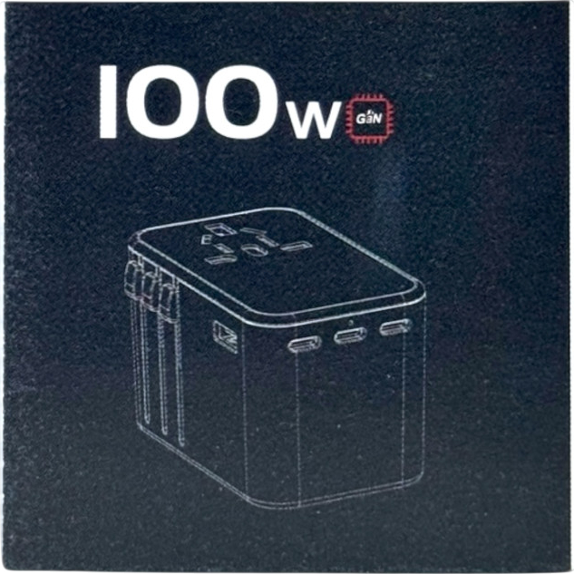 Зарядний пристрій REMZONA GaN Universal 100W (CH1ACCC-01BK) Зображення Зарядний пристрій REMZONA GaN Universal 100W (CH1ACCC-01BK)