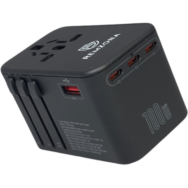 Зарядний пристрій REMZONA GaN Universal 100W (CH1ACCC-01BK) Зарядний пристрій REMZONA GaN Universal 100W (CH1ACCC-01BK)