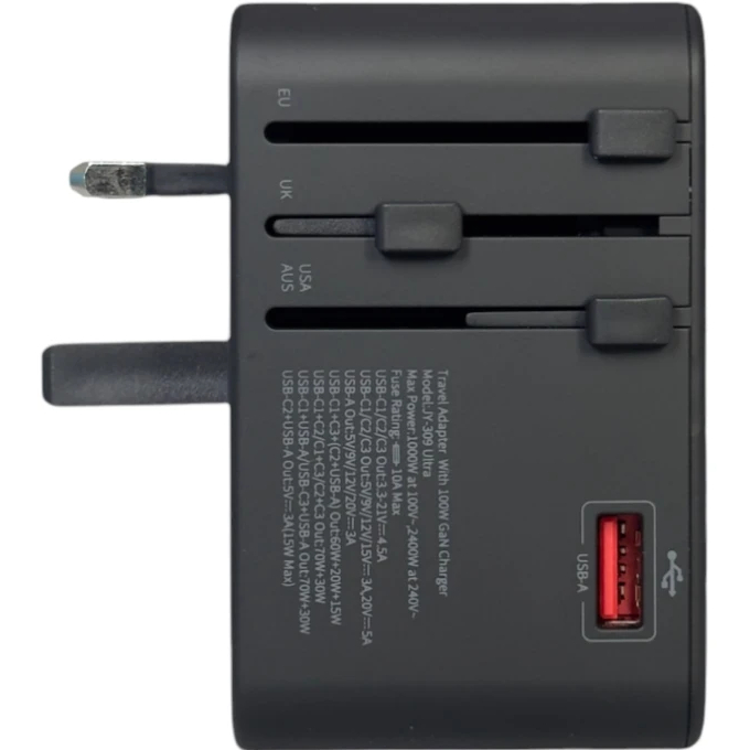 Зарядний пристрій REMZONA GaN Universal 100W (CH1ACCC-01BK) Зовнішній вигляд Зарядний пристрій REMZONA GaN Universal 100W (CH1ACCC-01BK)