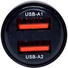 Автомобильное зарядное устройство REMZONA Treneas 15W CCAA-05BK 2USB 3A 15W Black (6914067490220)