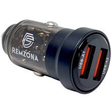 Автомобильное зарядное устройство REMZONA Treneas 30W CCAA-06BK 2USB 3A 30W Black (6914067490329)