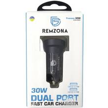 Автомобильное зарядное устройство REMZONA Treneas 30W CCAA-06BK 2USB 3A 30W Black (6914067490329)