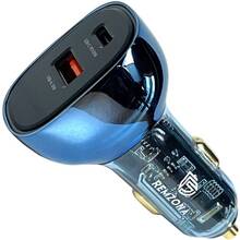 Автомобильное зарядное устройство REMZONA Treneas Acey 130W CCAC-06BL USB+Type-C 5A 130W Blue (6914067490824)