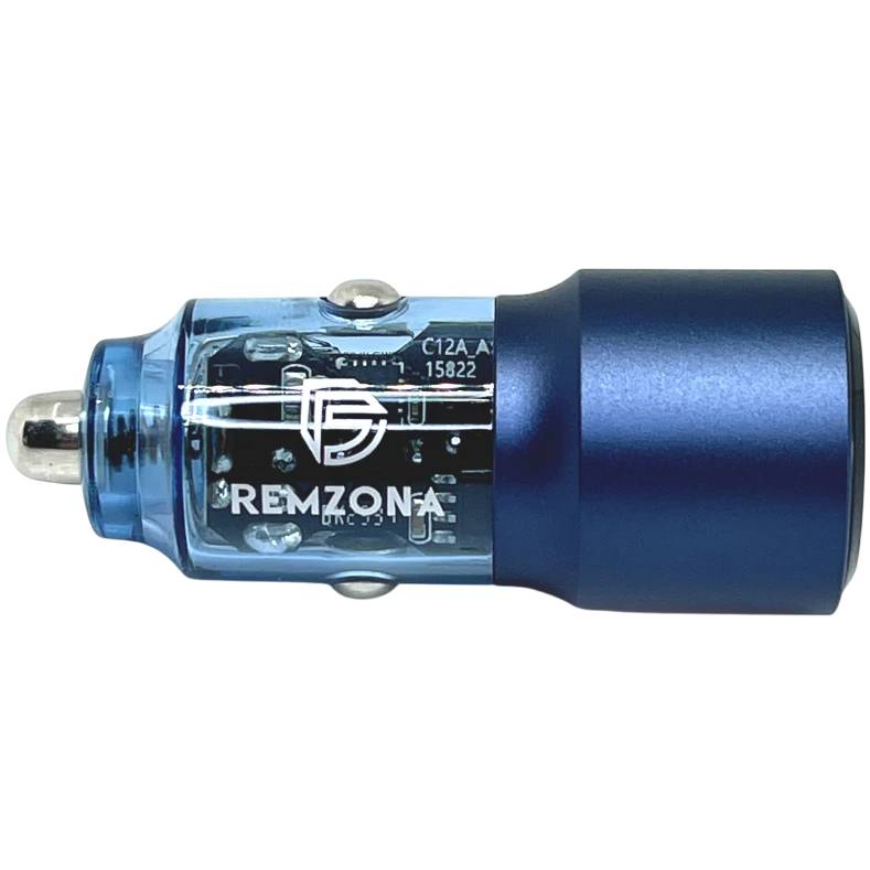 Автомобильное зарядное устройство REMZONA Treneas Acey 95W CCAC-05BL USB+Type-C 3A 95W Blue (6914067490923) Тип автомобильное зарядное устройство