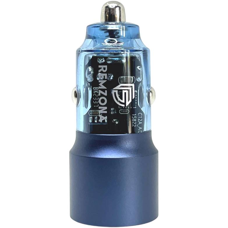 Автомобильное зарядное устройство REMZONA Treneas Acey 95W CCAC-05BL USB+Type-C 3A 95W Blue (6914067490923) Мощность 95
