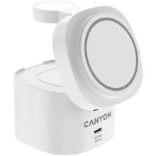 Беспроводное зарядное устройство CANYON OnCharge 405 с адаптером White (CNS-WCS405W)