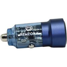 Автомобильное зарядное устройство REMZONA Treneas Acey 60W CCAC-04BL USB+Type-C 3A 60W Blue (6914067491128)
