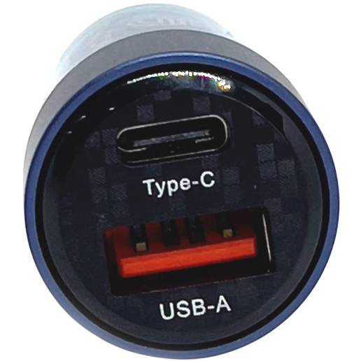 Автомобильное зарядное устройство REMZONA Treneas Acey 60W CCAC-04BL USB+Type-C 3A 60W Blue (6914067491128) Тип автомобильное зарядное устройство