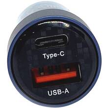 Автомобильное зарядное устройство REMZONA Treneas Acey 60W CCAC-04BL USB+Type-C 3A 60W Blue (6914067491128)