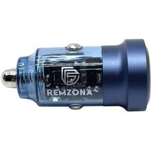 Автомобильное зарядное устройство REMZONA Treneas Acey 45W CCAC-03BL USB+Type-C 5A 45W Blue (6914067491227)