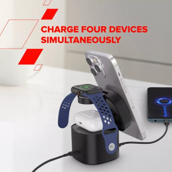 Беспроводное зарядное устройство CANYON OnCharge 405 White (CNS-WCS405W) Кабель съемный