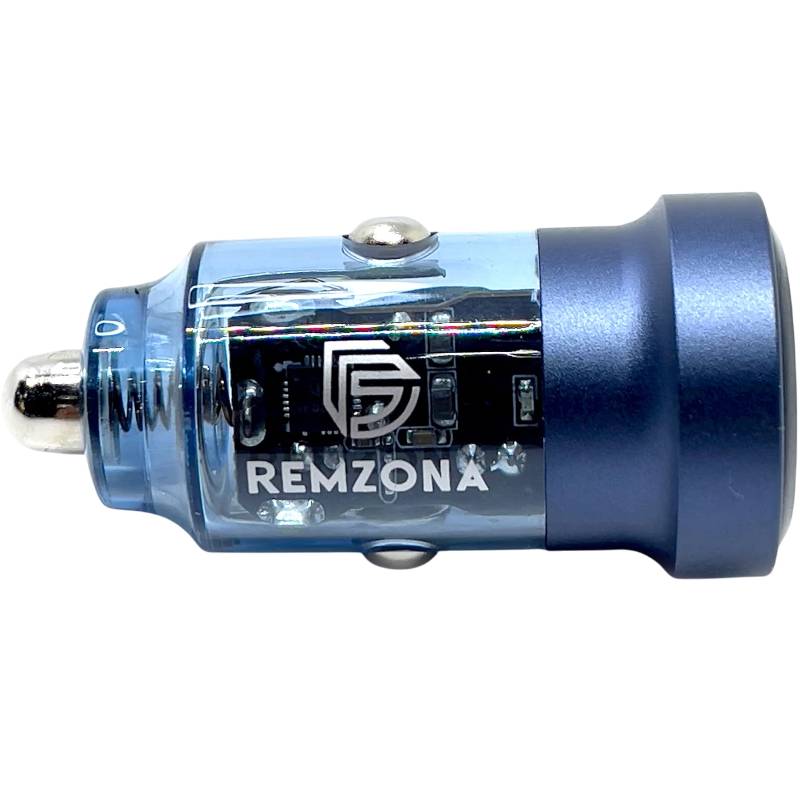 Автомобильное зарядное устройство REMZONA Treneas 30W CCAA-06BL 2USB 3A 30W Blue (6914067491425) Тип автомобильное зарядное устройство