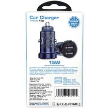 Автомобильное зарядное устройство REMZONA Treneas 15W CCAA-05BL 2USB 3A 15W Blue (6914067491524)
