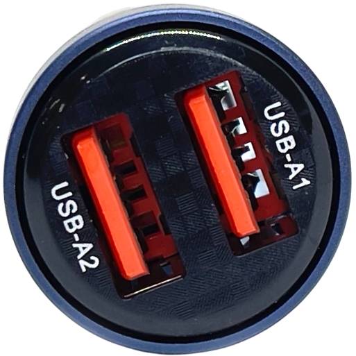 Автомобильное зарядное устройство REMZONA Treneas 15W CCAA-05BL 2USB 3A 15W Blue (6914067491524) Тип автомобильное зарядное устройство
