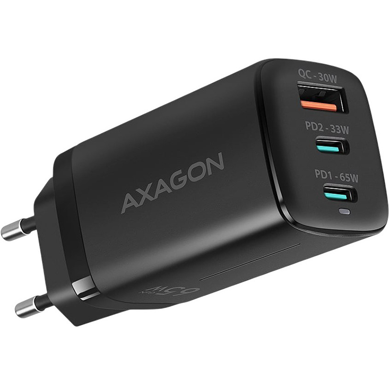 Сетевое зарядное устройство AXAGON 65W Black (ACU-DPQ65)
