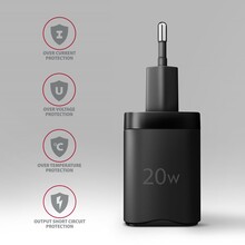 Сетевое зарядное устройство AXAGON 20W Black (ACU-PQ20)