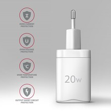 Сетевое зарядное устройство AXAGON 20W White (ACU-PQ20W)
