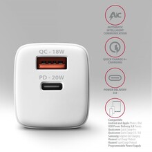 Сетевое зарядное устройство AXAGON 20W White (ACU-PQ20W)