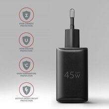 Сетевое зарядное устройство AXAGON 45W Black (ACU-PQ45)