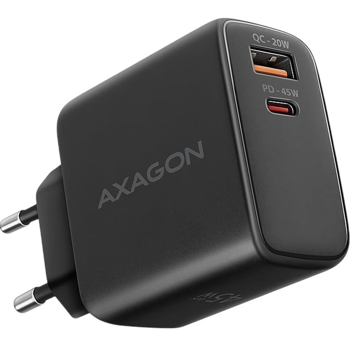 Сетевое зарядное устройство AXAGON 45W Black (ACU-PQ45)