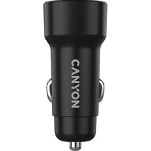 Автомобильное зарядное устройство Canyon OnDrive 24 24W 2xUSB-A Black (CNE-CCABR2AA)