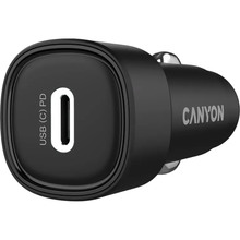 Автомобильное зарядное устройство Canyon OnDrive 30 PD 30W USB-C Black (CNE-CCABR2C)