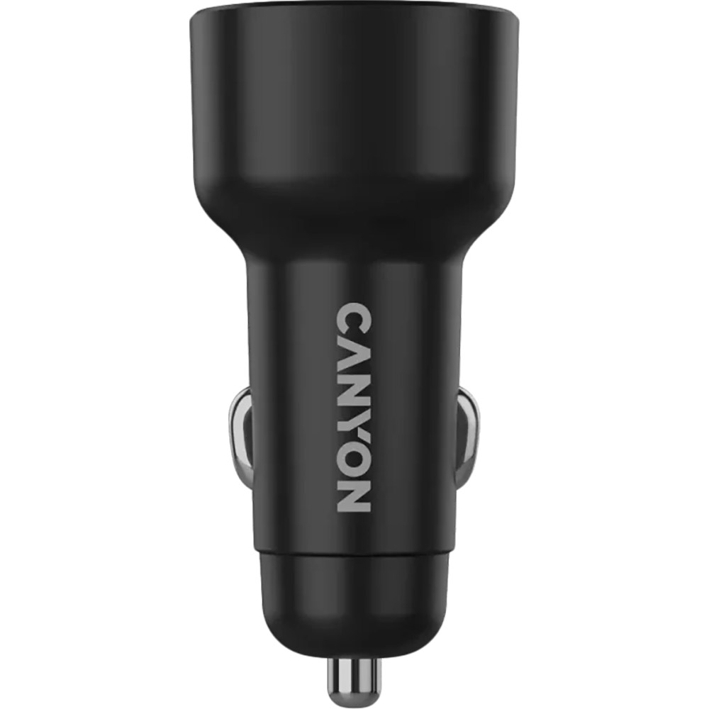 Автомобильное зарядное устройство CANYON OnDrive 48 PD 48W USB-A+USB-C Black (CNE-CCABR3AC) Тип автомобильное зарядное устройство