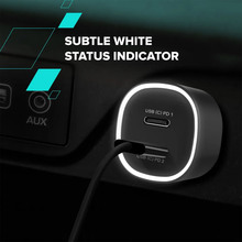 Автомобильное зарядное устройство Canyon OnDrive 60 PD 60W 2xUSB-C Black (CNE-CCABR3CC)