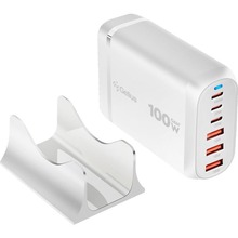 Зарядний пристрій GELIUS Force GaN 100W White (GP-HC063)