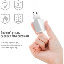 Зарядний пристрій COLORWAY 18W V2 White (CW-CHS063Q-WT)