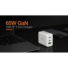 Сетевое зарядное устройство J5CREATE GaN 65W White (JUP3365E-EN)