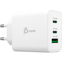 Сетевое зарядное устройство J5CREATE GaN 65W White (JUP3365E-EN)