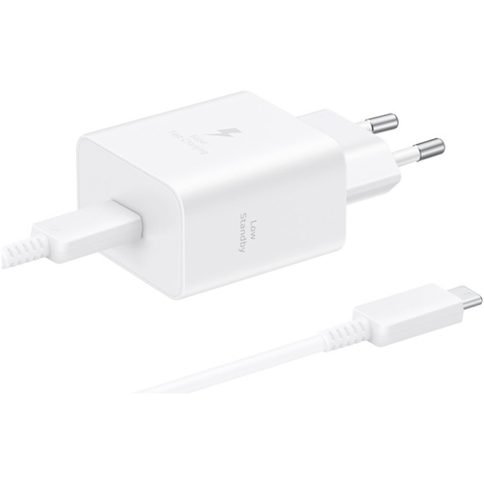 Зарядний пристрій SAMSUNG 45W Compact Power Adapter White (EP-T4511XWEGEU)