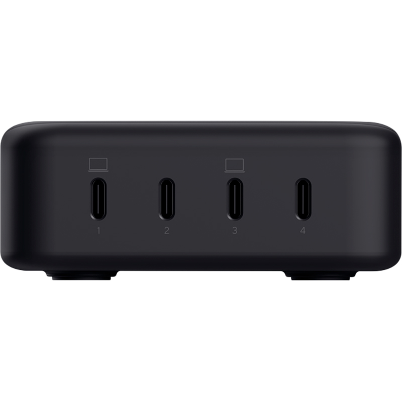 Сетевое зарядное устройство TRUST Maxo 240W GaN Black (25413) Кабель съемный