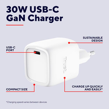 Зарядний пристрій TRUST Maxo 30W GaN White (25520)