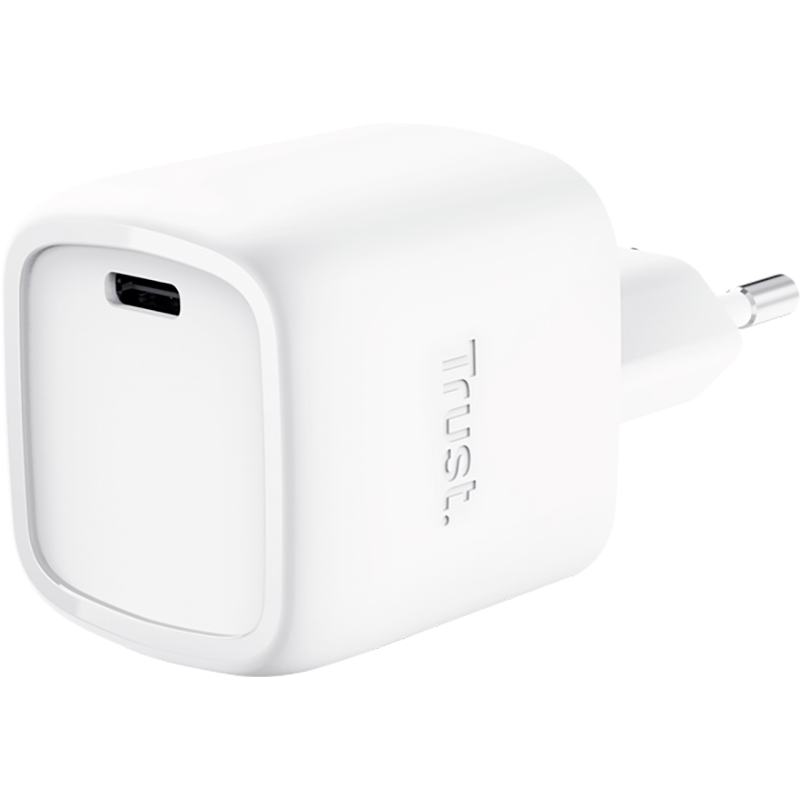Зарядний пристрій TRUST Maxo 30W GaN White (25520) Потужність 30