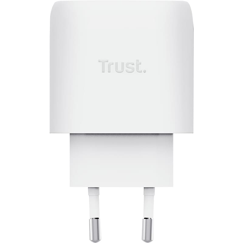 Зарядний пристрій TRUST Maxo 45W GaN White (25522) Кабель знімний