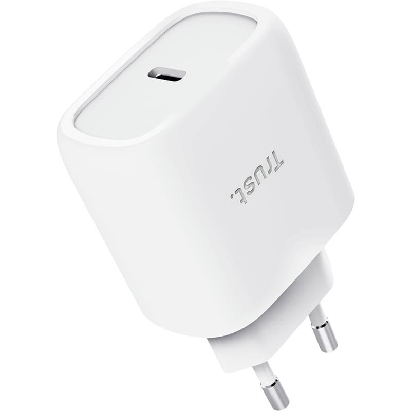 Зарядний пристрій TRUST Maxo 45W GaN White (25522) Тип мережевий зарядний пристрій