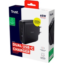 Зарядний пристрій TRUST Maxo 65W Black (25380)