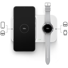 Беспроводное зарядное устройство SAMSUNG 15W Wireless Charger Duo with TA White (EP-P5400TWEGEU)