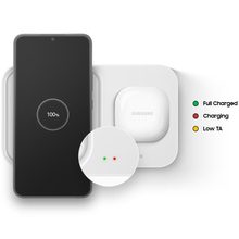 Беспроводное зарядное устройство SAMSUNG 15W Wireless Charger Duo with TA White (EP-P5400TWEGEU)