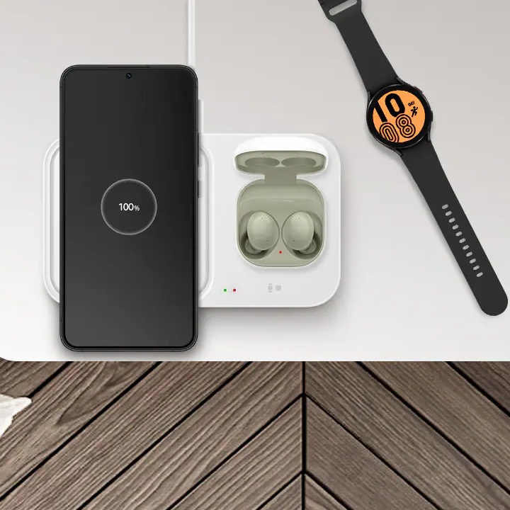 Покупка Беспроводное зарядное устройство SAMSUNG 15W Wireless Charger Duo w/o TA White (EP-P5400BWEGEU)