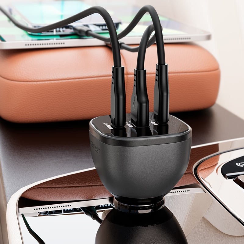 Внешний вид Автомобильное зарядное устройство ACEFAST B14 165W Black (6974316282938)