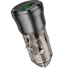 Автомобильное зарядное устройство BOROFONE BZ23 Noble Transparent Black (6941991106903)