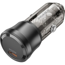 Автомобильное зарядное устройство BOROFONE BZ24 PD20W Transparent Black (6941991106934)